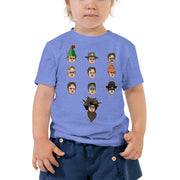 Faces of Dwight Toddler Tee-Moneyline