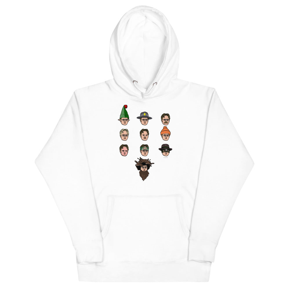 Faces of Dwight Unisex Hoodie-Moneyline