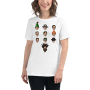 Faces of Dwight Women's Relaxed T-Shirt-Moneyline