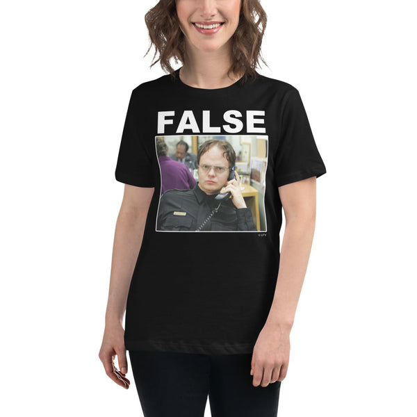 False. Women's Relaxed T-Shirt-Moneyline