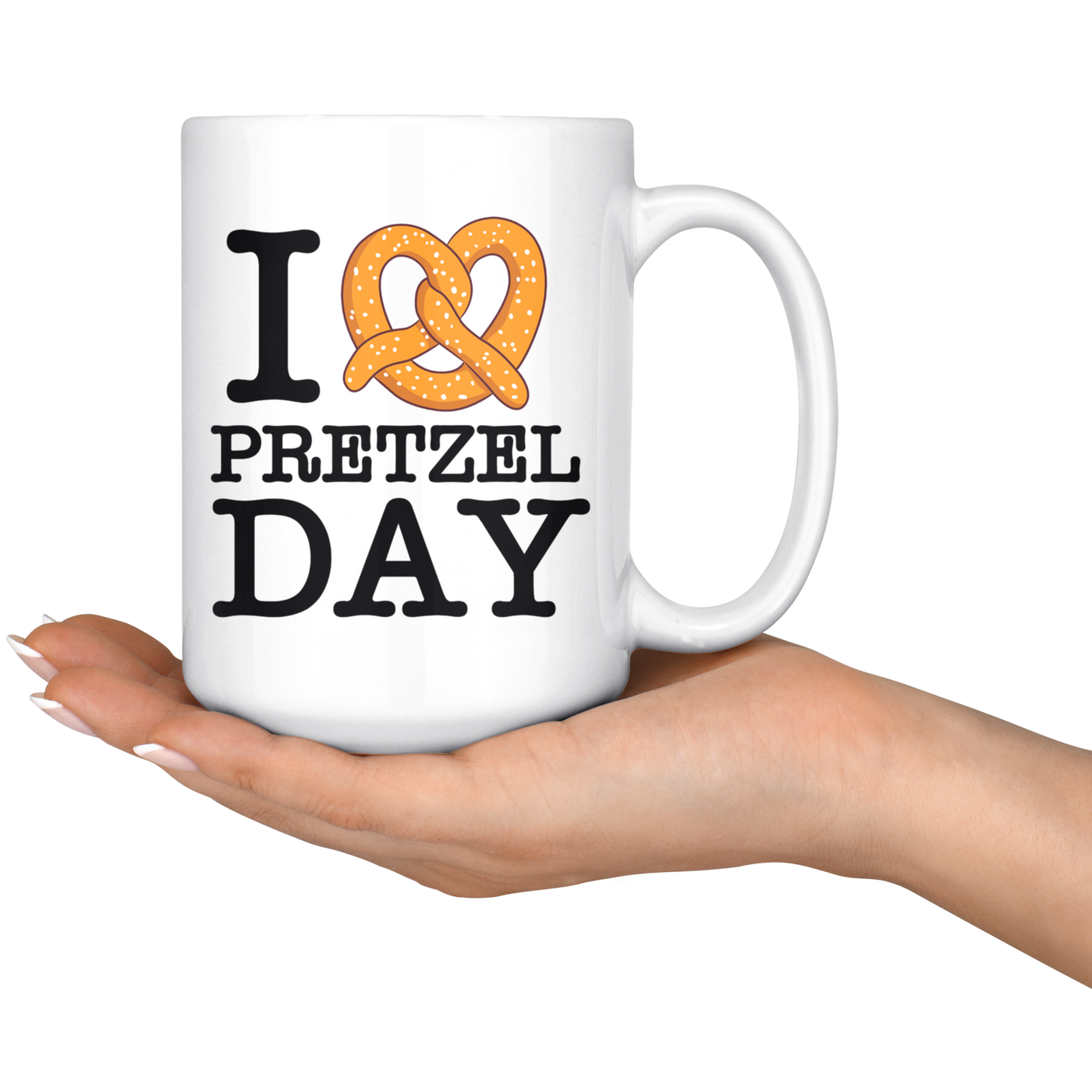 I Love Pretzel Day - Coffee Mug-teelaunch-Moneyline