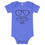 I Resorbed The Other Fetus - Baby Onesie-Moneyline