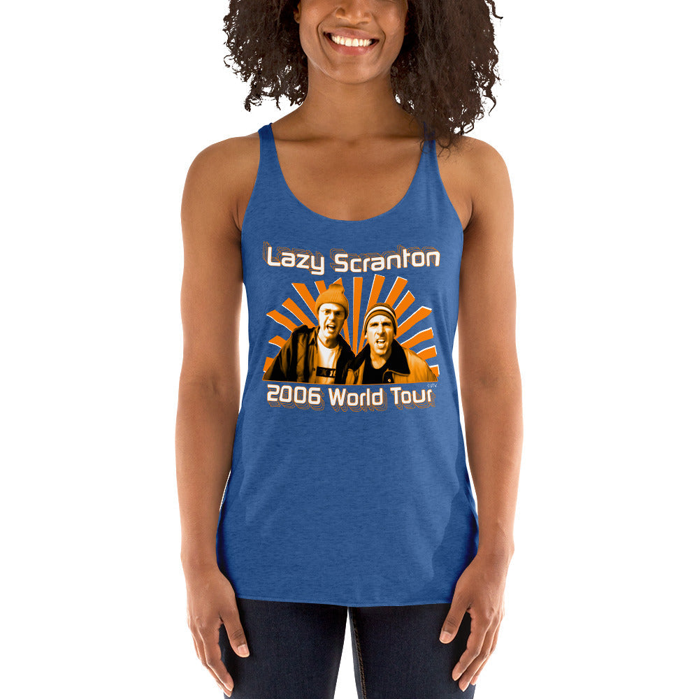 Lazy Scranton Women's Racerback Tank-Moneyline