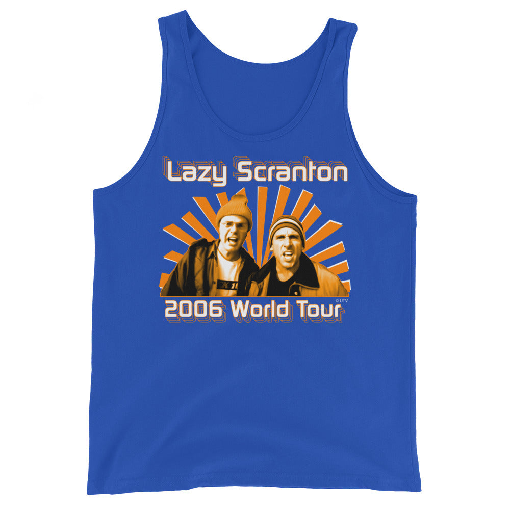 Lazy Scranton World Tour Men's Tank Top-Moneyline