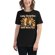 Lazy Scranton World Tour Women's Relaxed T-Shirt-Moneyline