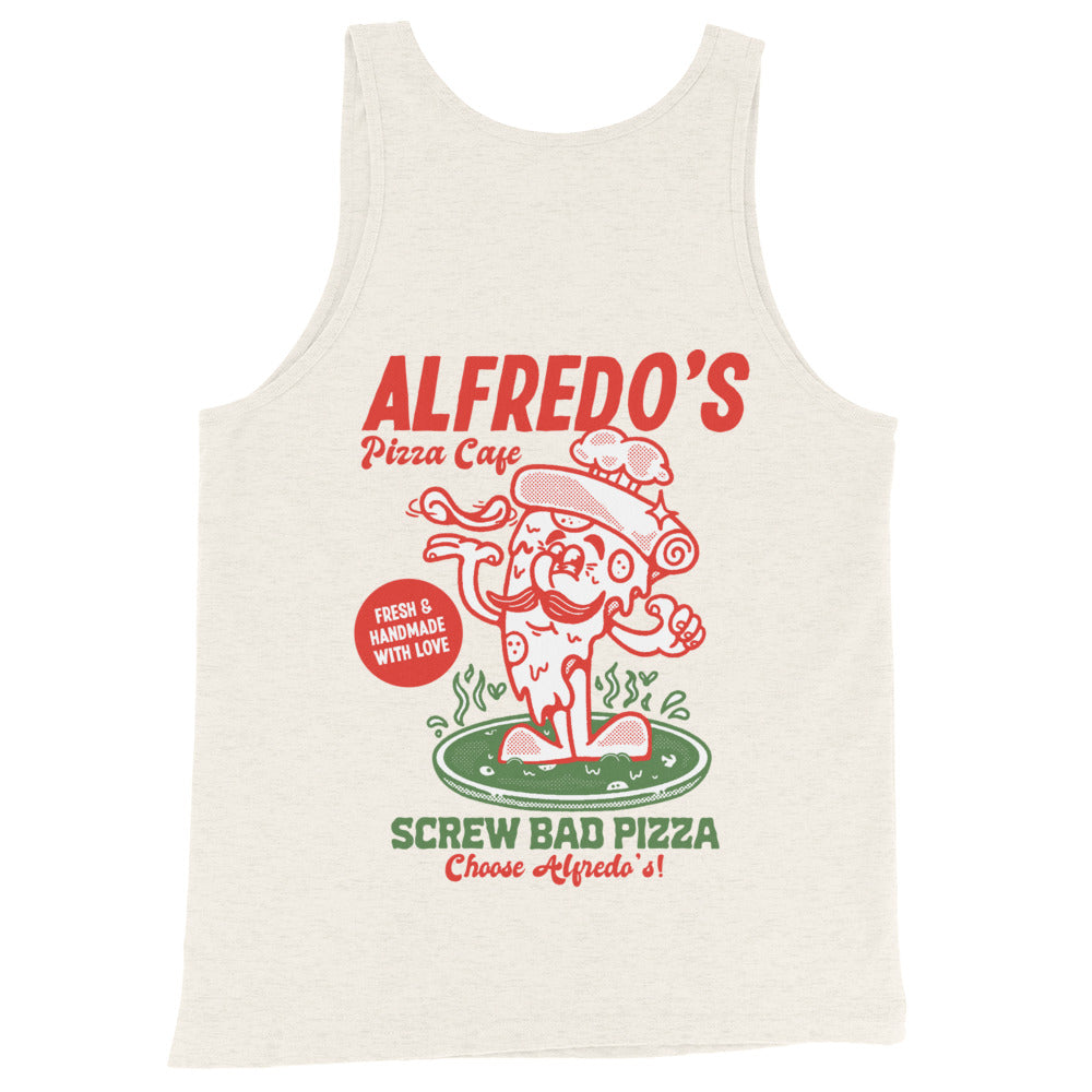 Alfredo's Pizza Cafe Front/Back Unisex Tank Top