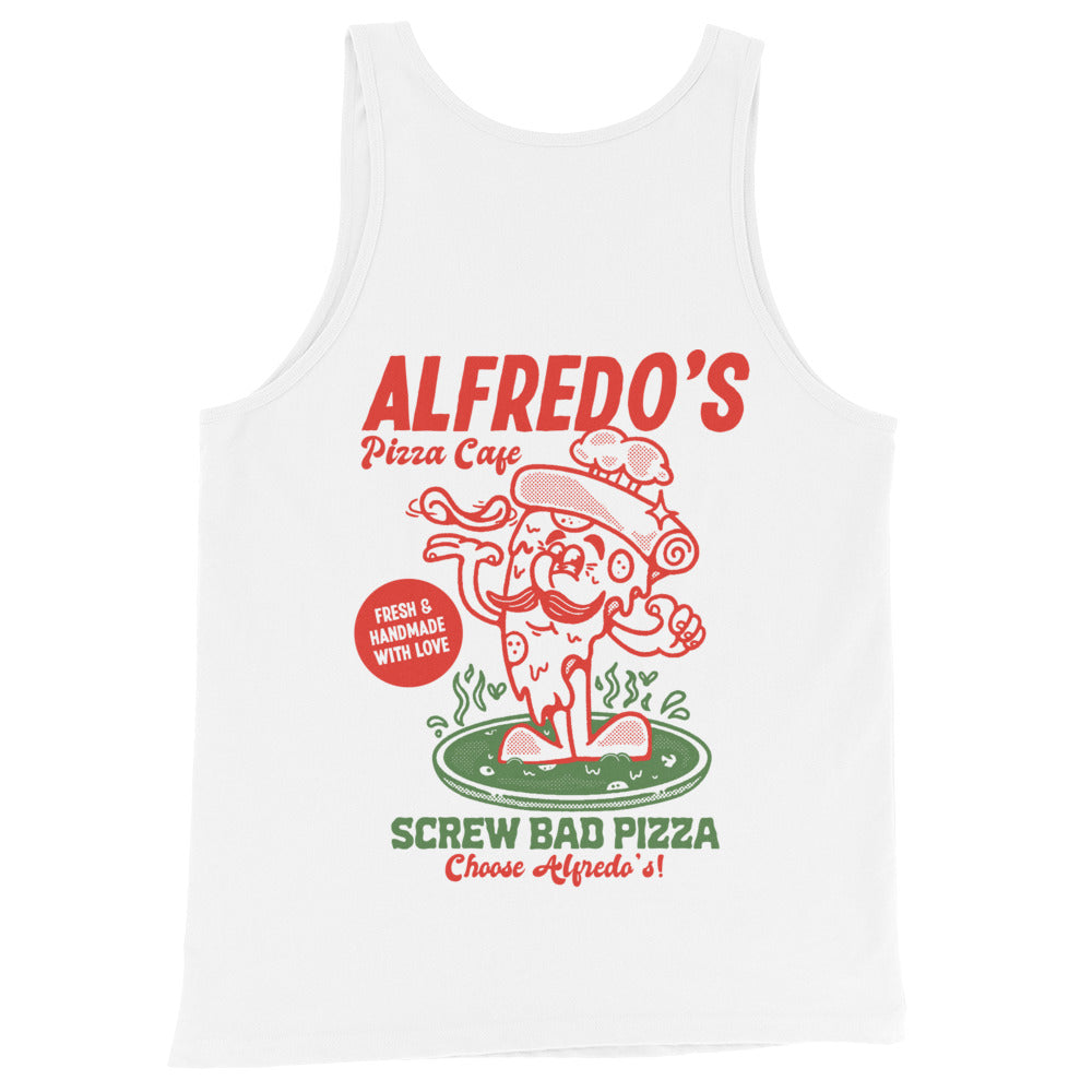Alfredo's Pizza Cafe Front/Back Unisex Tank Top