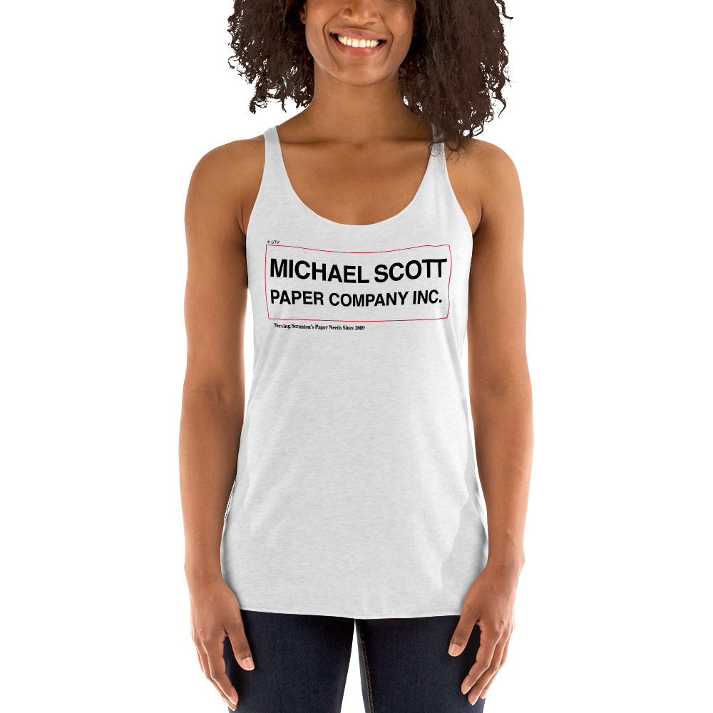 Michael Scott Paper Co. Women's Racerback Tank-Moneyline