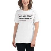 Michael Scott Paper Co. Women's Relaxed T-Shirt-Moneyline