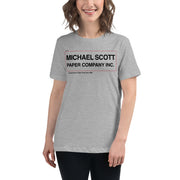 Michael Scott Paper Co. Women's Relaxed T-Shirt-Moneyline