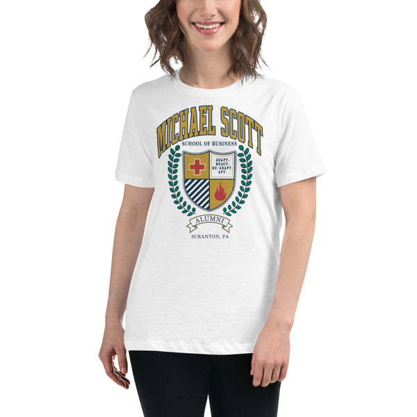 Michael Scott School of Business Women's T-Shirt-Moneyline