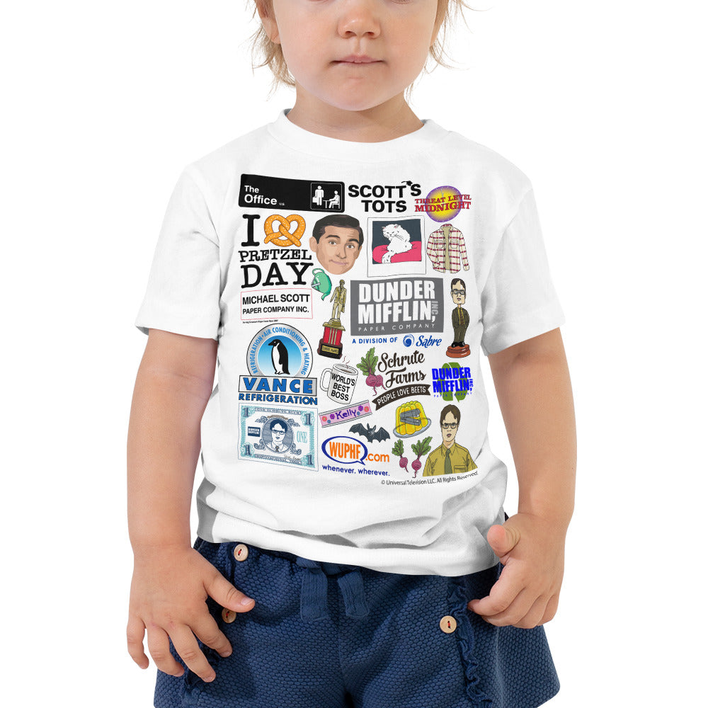 Office Icons Toddler Tee-Moneyline