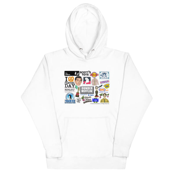 Office Icons Unisex Hoodie-Moneyline