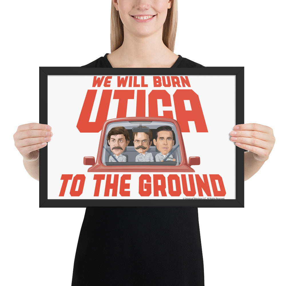 Burn Utica To The Ground Framed Poster
