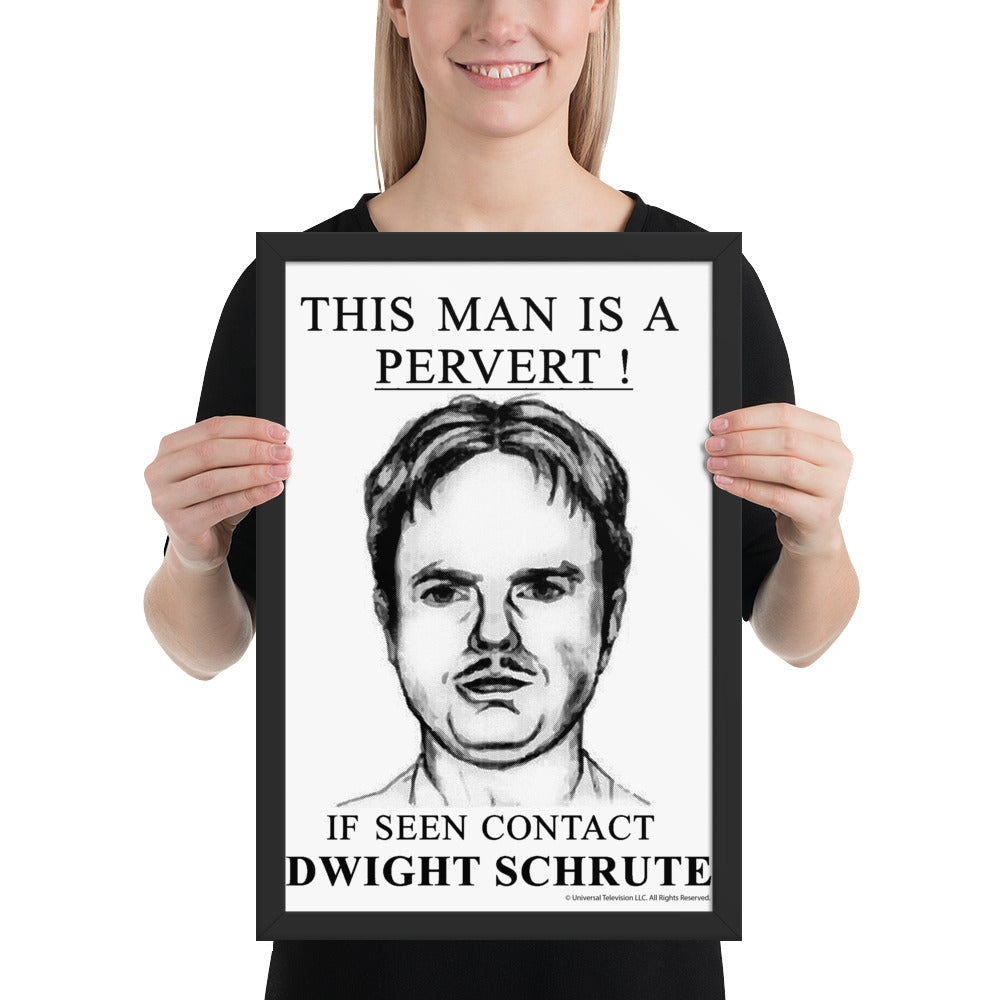 Pervert Dwight Framed Poster