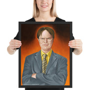 Dwight Serious Framed Poster