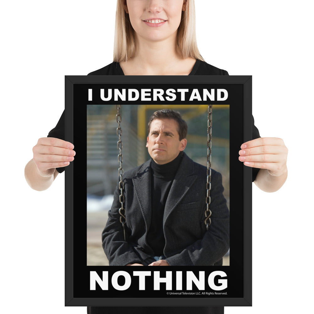 I Understand Nothing Framed Poster