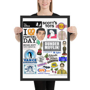 Office Icons Framed Poster