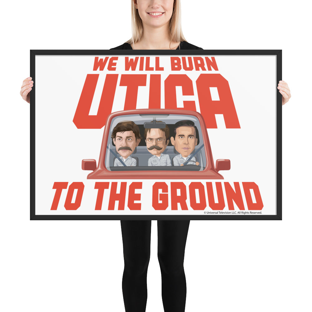 Burn Utica To The Ground Framed Poster