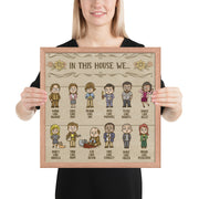 House Rules To Live By Framed Poster