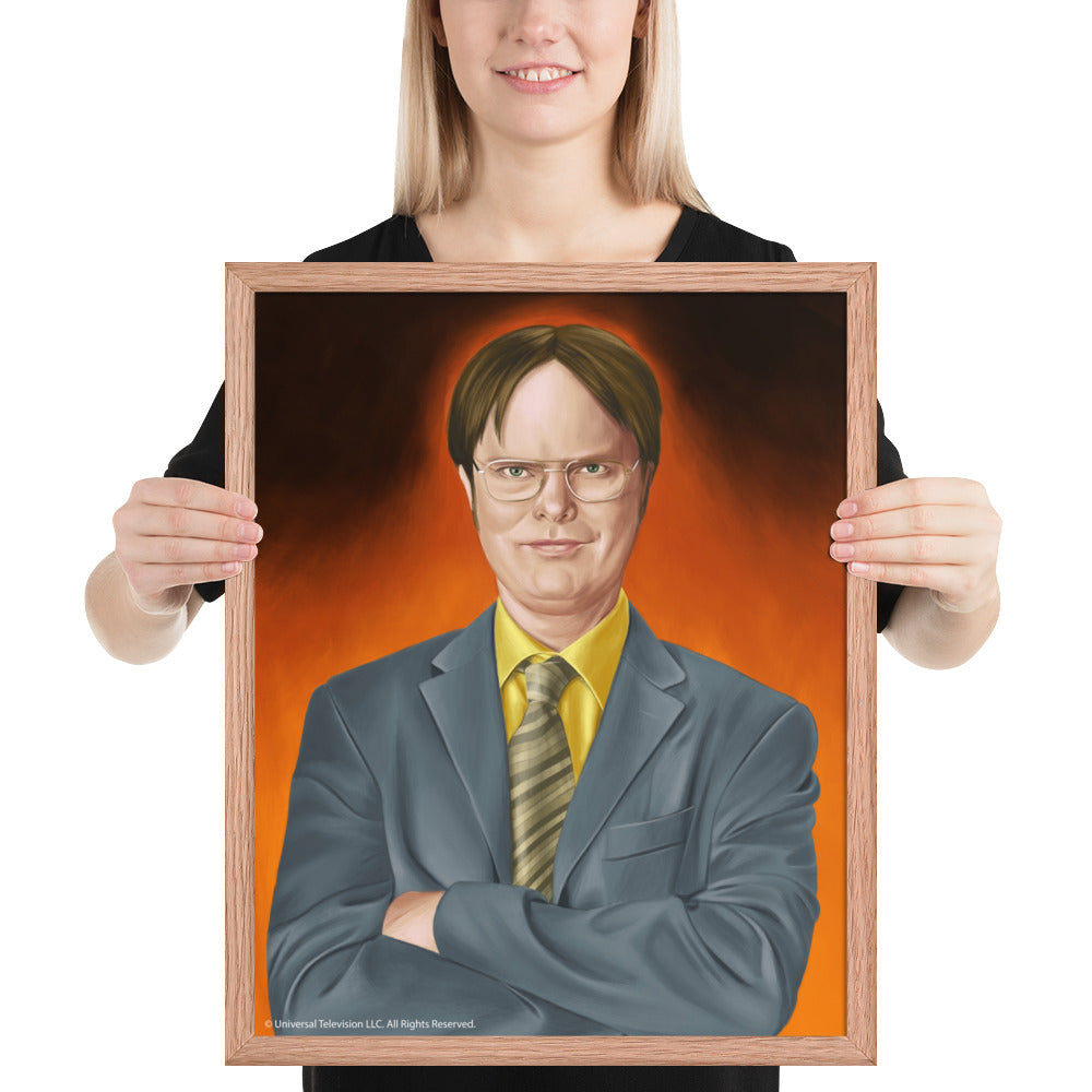 Dwight Serious Framed Poster