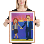 Jim and Pam Wedding Framed Poster