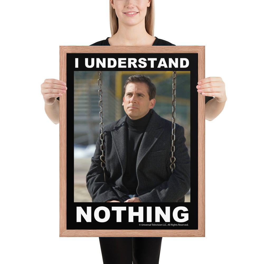 I Understand Nothing Framed Poster