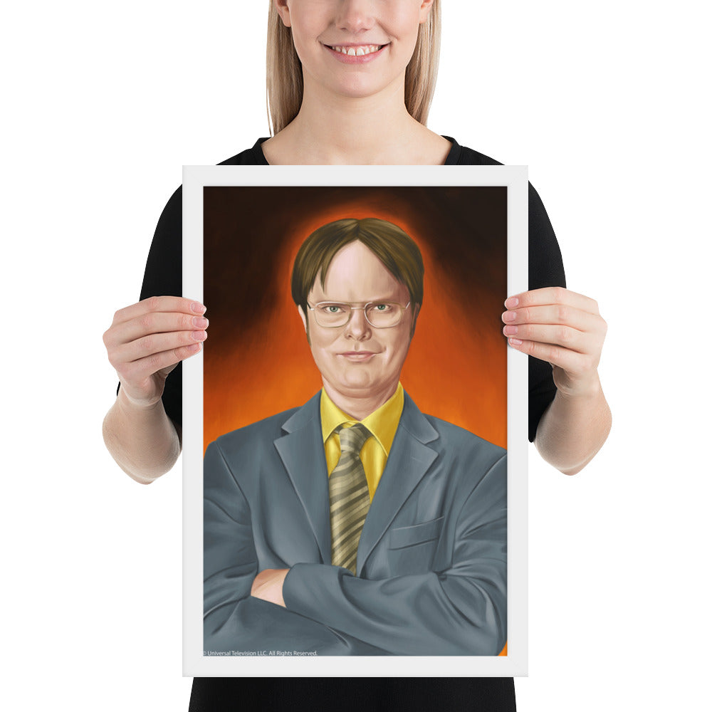 Dwight Serious Framed Poster