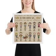 House Rules To Live By Framed Poster