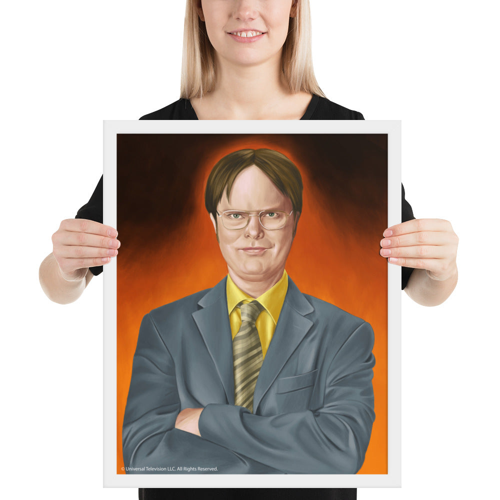 Dwight Serious Framed Poster