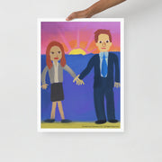Jim and Pam Wedding Framed Poster