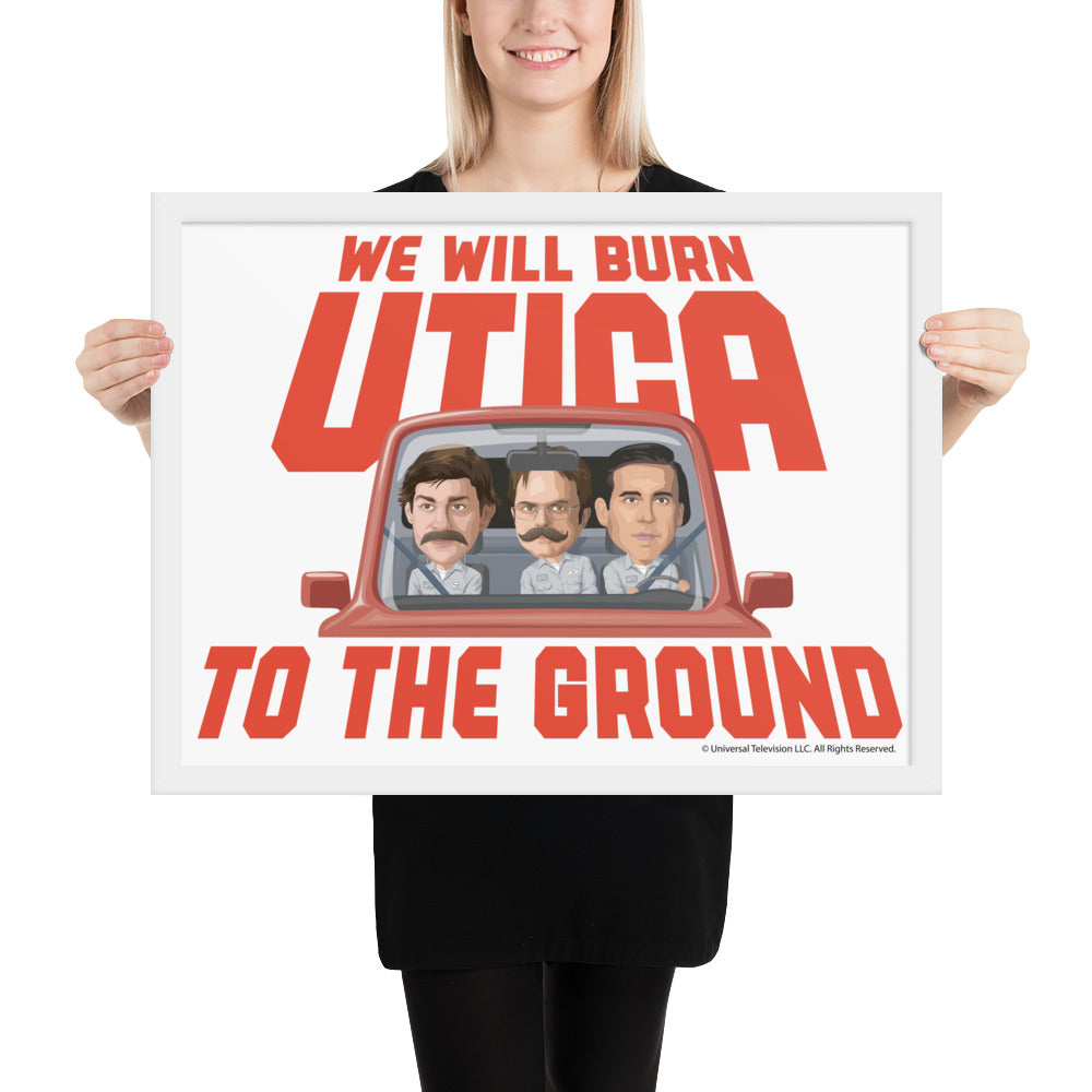 Burn Utica To The Ground Framed Poster