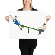 Dwight & Mose Seesaw Poster