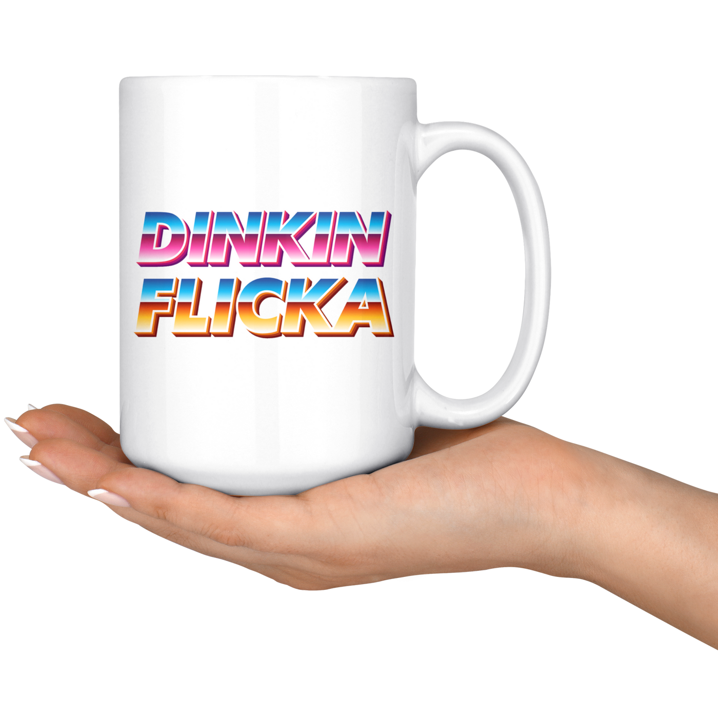 Retro Dinkin Flicka - Coffee Mug-Drinkware-Moneyline