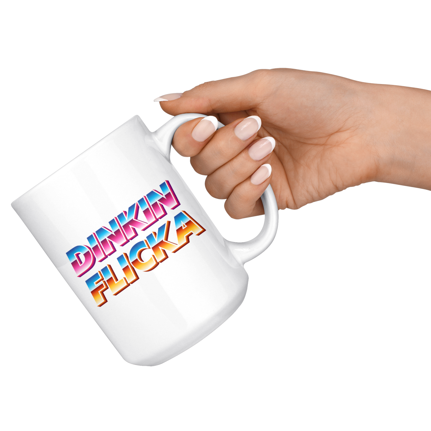 Retro Dinkin Flicka - Coffee Mug-Drinkware-Moneyline