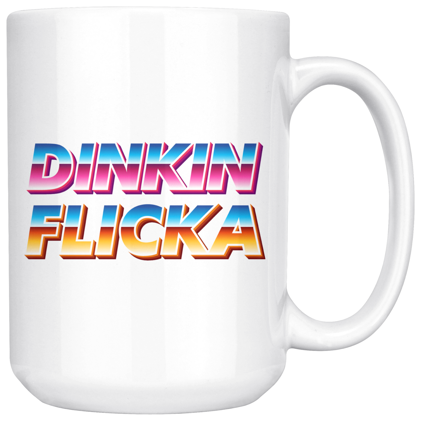 Retro Dinkin Flicka - Coffee Mug-Drinkware-Moneyline