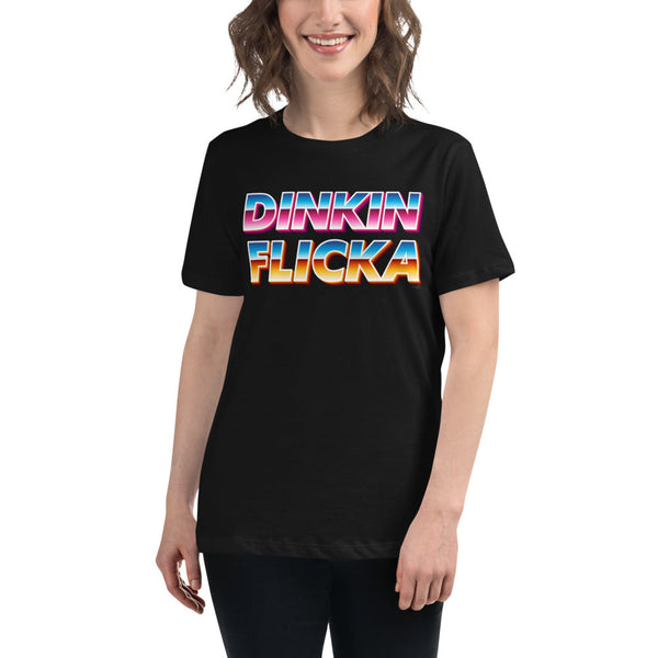 Retro Dinkin Flicka Women's Relaxed T-Shirt-Moneyline