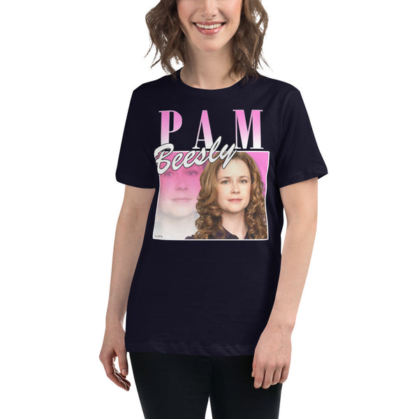 Retro Pam Beesly Women's Relaxed T-Shirt-Moneyline
