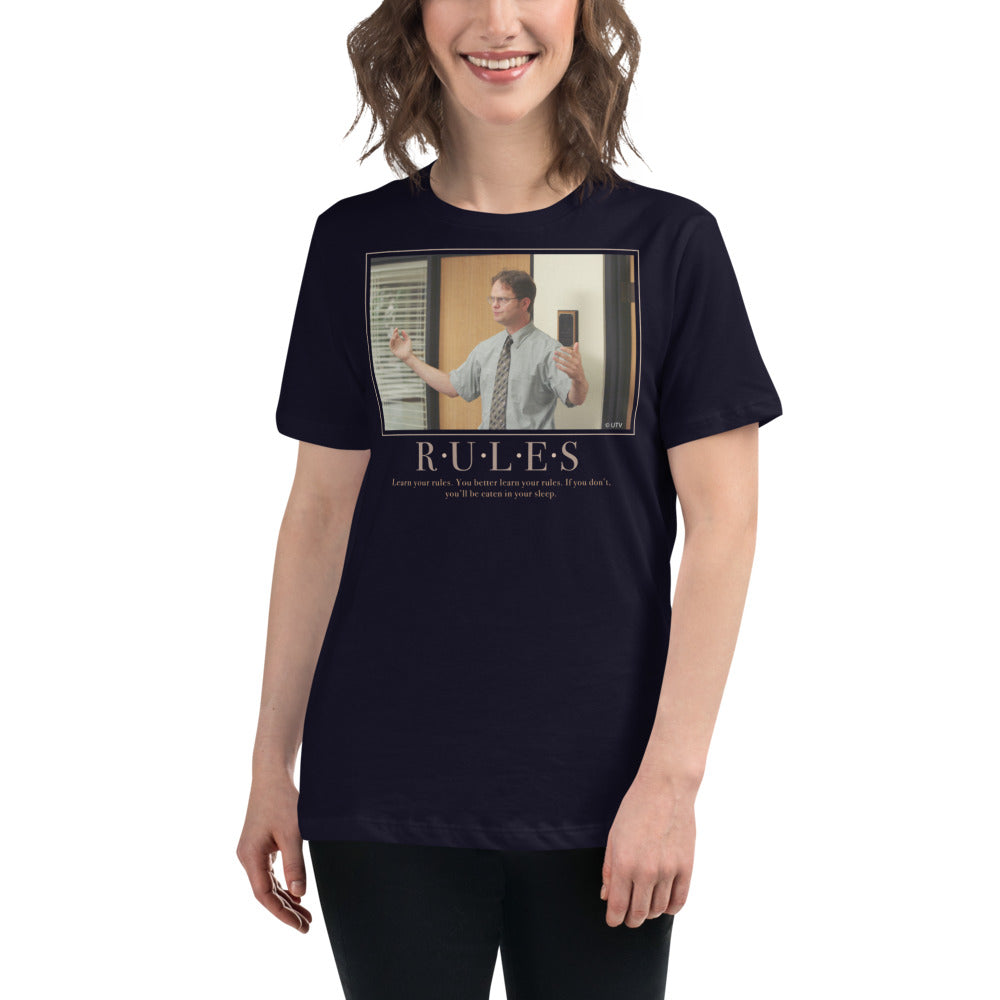 Rules Motivational Women's Relaxed T-Shirt-Moneyline
