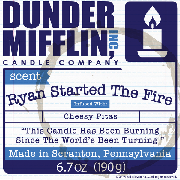 Ryan Started The Fire - Fireplace Smell Candle-Moneyline