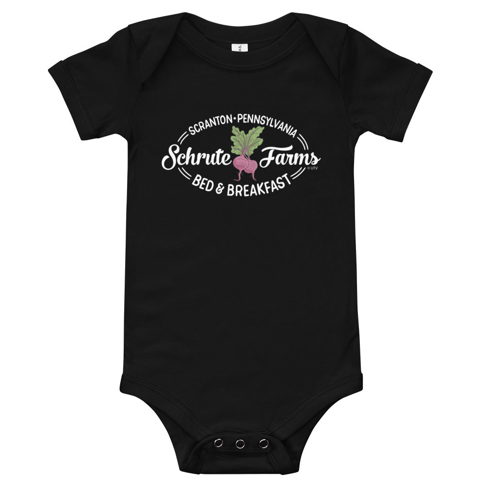 Schrute Farms - Baby Onesie-Moneyline