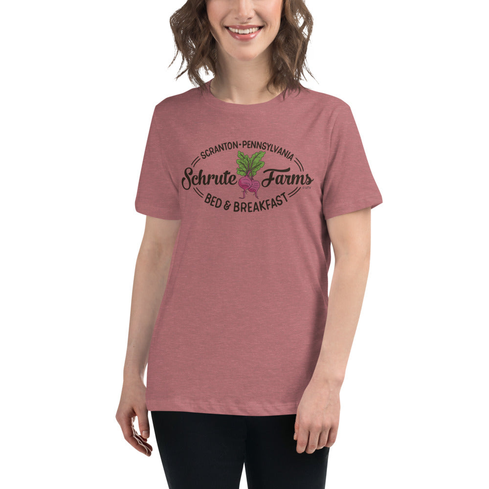 Schrute Farms Women's Relaxed T-Shirt-Moneyline