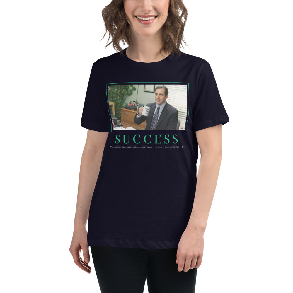 Success Motivational Women's Relaxed T-Shirt-Moneyline