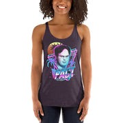 Synthwave Dwight Women's Racerback Tank-Moneyline