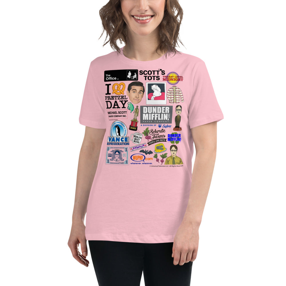 The Office Icons Women's Relaxed T-Shirt-Moneyline