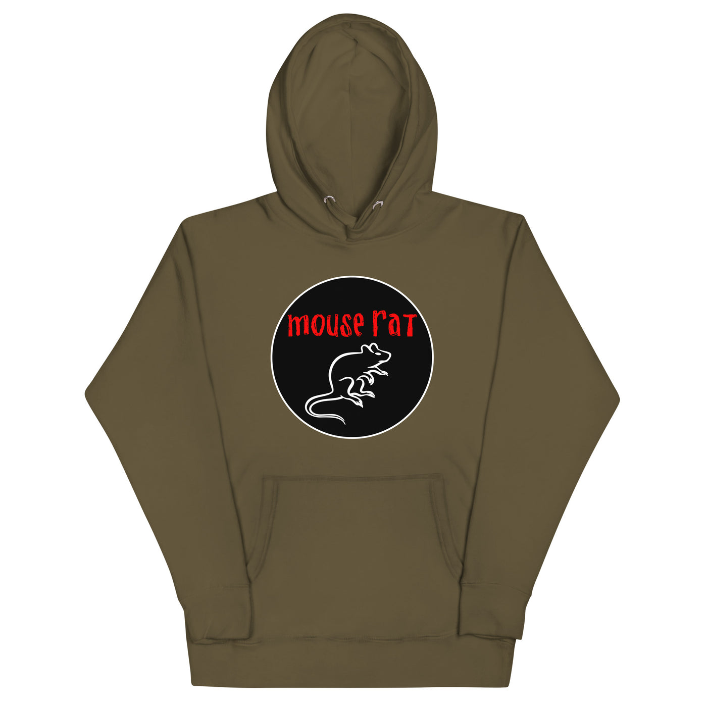 Mouse Rat | Classic Circle | Front Only - Unisex Hoodie