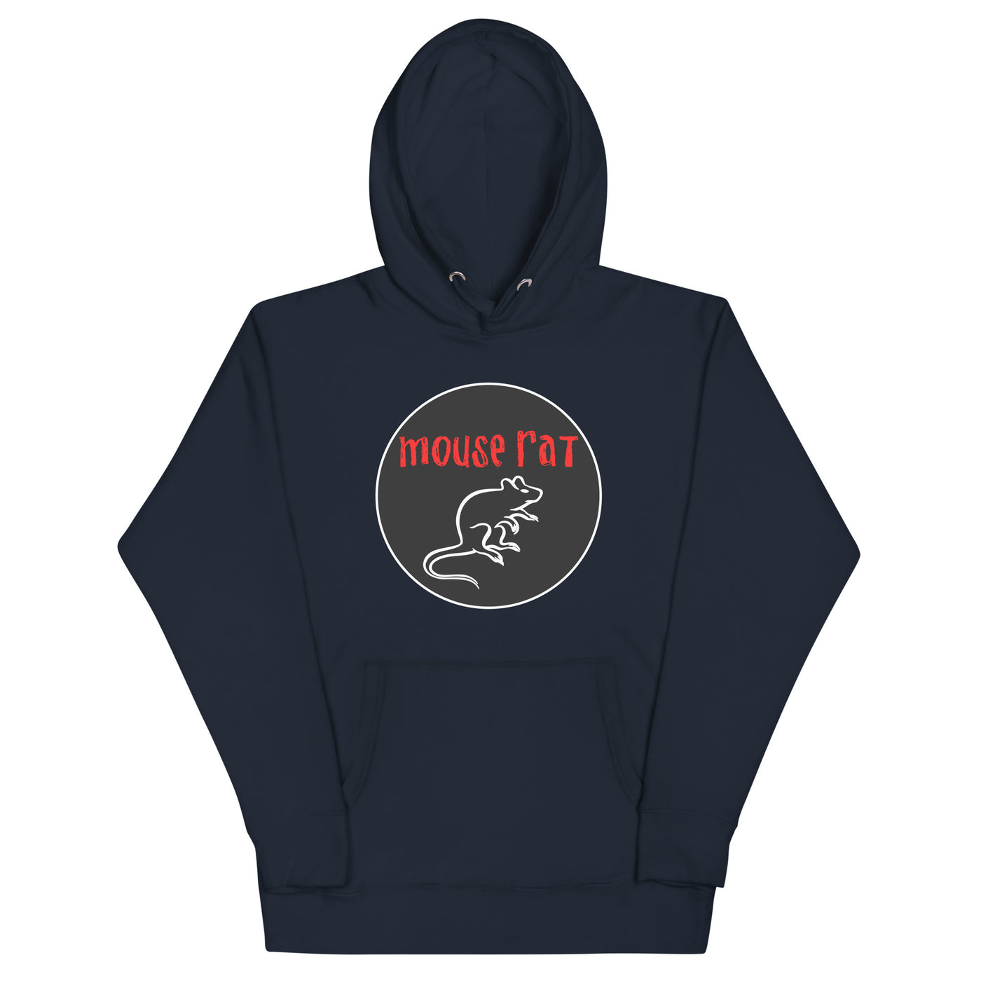 Mouse Rat | Classic Circle | Front Only - Unisex Hoodie