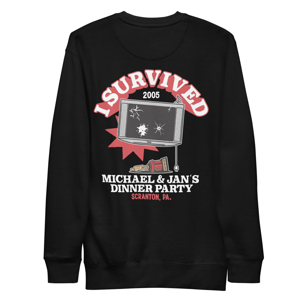 I Survived Michael and Jan's Dinner Party Unisex Premium Sweatshirt