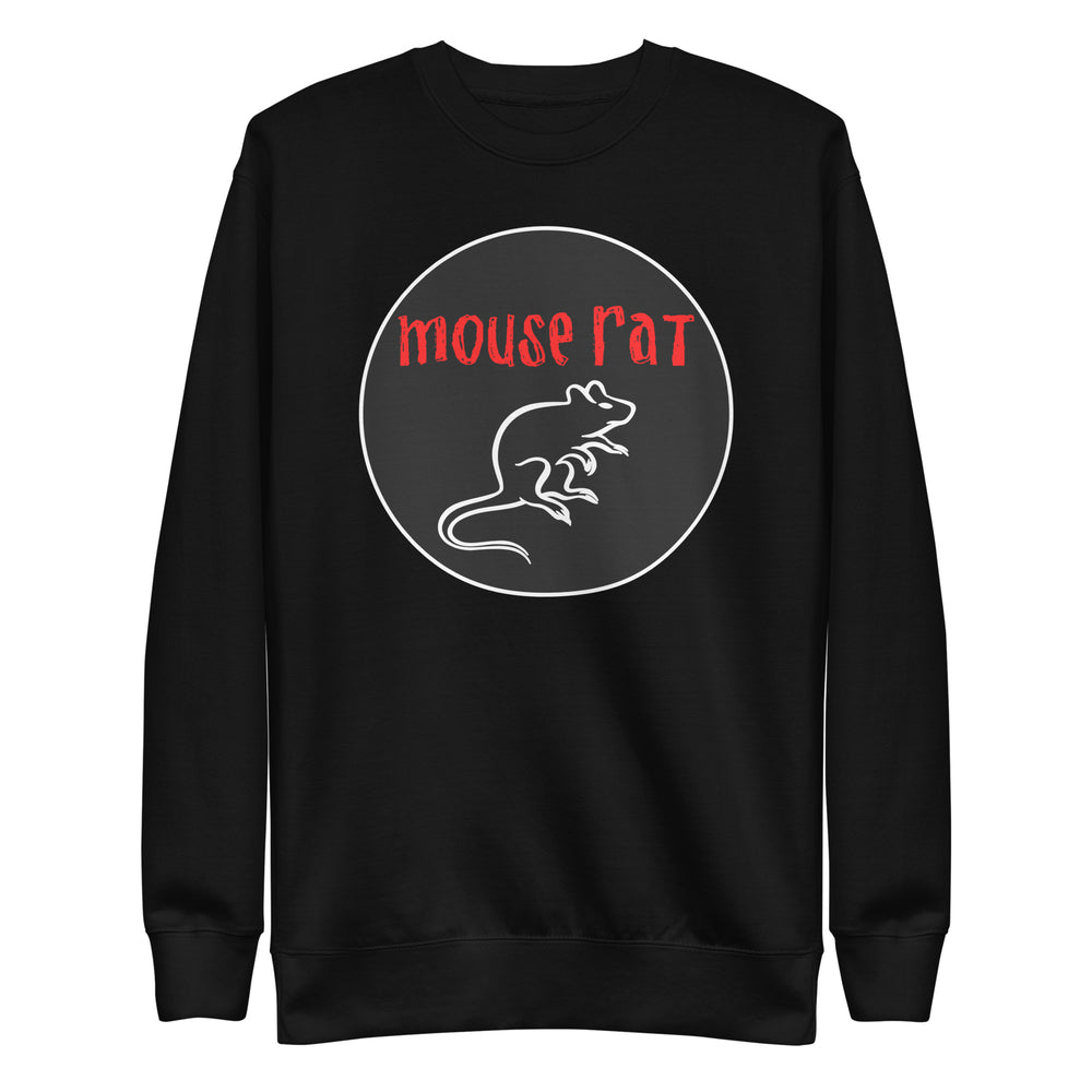Mouse Rat | Classic Circle | Front Only - Unisex Sweatshirt