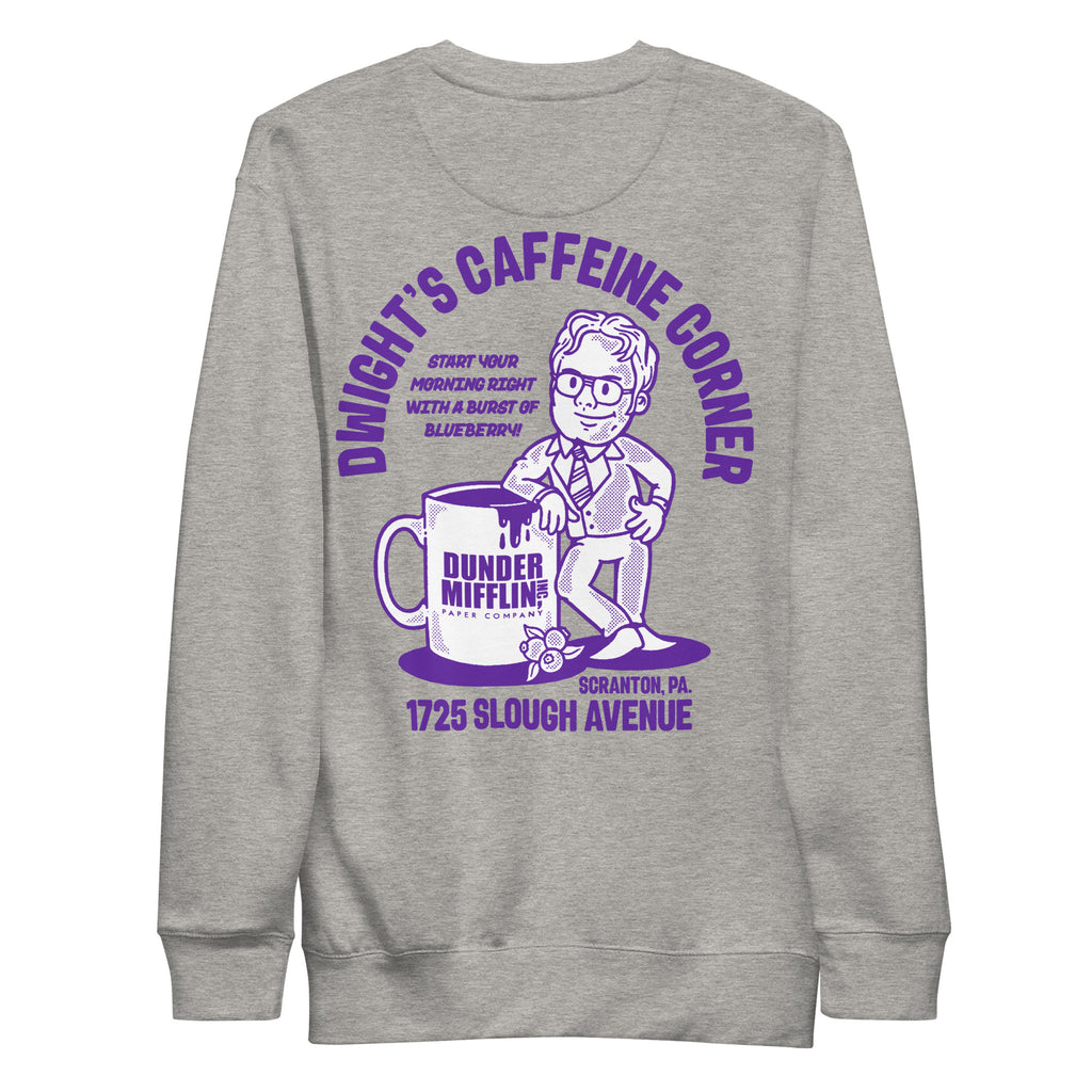 Dwight's Caffeine Corner Unisex Premium Sweatshirt